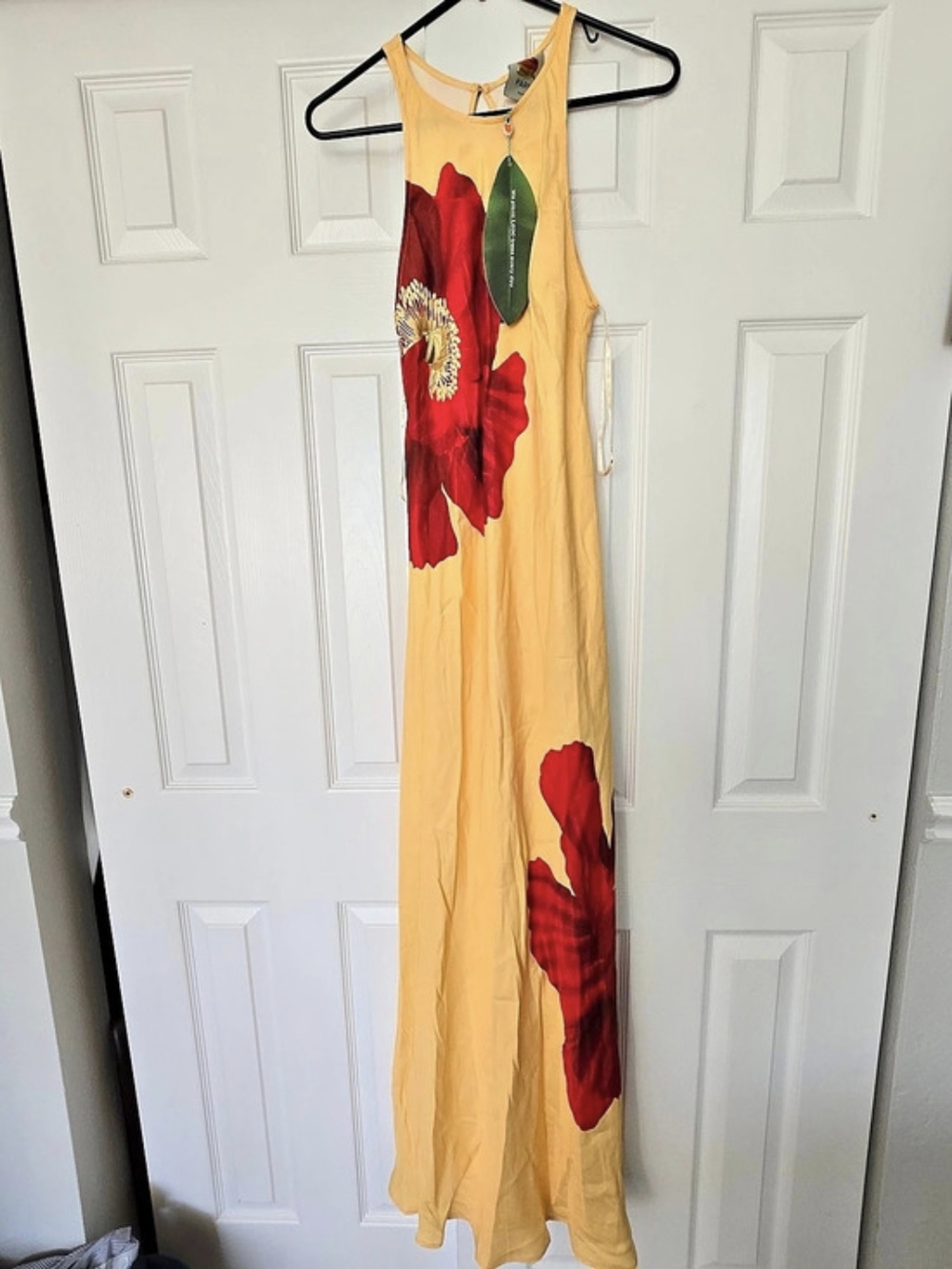 NWT FARM Rio Poppy Flowers Maxi Dress Size S